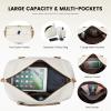imageLOVEVOOK Travel Duffle BagWeekender Bags for Women with Shoe CompartmentCarry on Overnight Bag with Toiletry BagGym Duffel Bag with Wet Pocket Hospital Bags for Labor and DeliveryBeigeBrownL