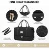imageLOVEVOOK Travel Duffle BagWeekender Bags for Women with Shoe CompartmentCarry on Overnight Bag with Toiletry BagGym Duffel Bag with Wet Pocket Hospital Bags for Labor and DeliveryBlackL3