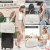 imageLOVEVOOK Travel Duffle BagWeekender Bags for Women with Shoe CompartmentCarry on Overnight Bag with Toiletry BagGym Duffel Bag with Wet Pocket Hospital Bags for Labor and DeliveryBeigea3pc
