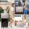 imageLOVEVOOK Travel Duffle BagWeekender Bags for Women with Shoe CompartmentCarry on Overnight Bag with Toiletry BagGym Duffel Bag with Wet Pocket Hospital Bags for Labor and DeliveryAntiquewhiteL