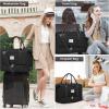 imageLOVEVOOK Travel Duffle BagWeekender Bags for Women with Shoe CompartmentCarry on Overnight Bag with Toiletry BagGym Duffel Bag with Wet Pocket Hospital Bags for Labor and DeliveryBlack
