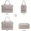 imageLOVEVOOK Travel Duffle BagWeekender Bags for Women with Shoe CompartmentCarry on Overnight Bag with Toiletry BagGym Duffel Bag with Wet Pocket Hospital Bags for Labor and DeliveryLight Dusty Rose