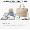 imageLOVEVOOK Travel Duffle BagWeekender Bags for Women with Shoe CompartmentCarry on Overnight Bag with Toiletry BagGym Duffel Bag with Wet Pocket Hospital Bags for Labor and DeliveryCoffee Brown