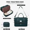 imageLOVEVOOK Travel Duffle BagWeekender Bags for Women with Shoe CompartmentCarry on Overnight Bag with Toiletry BagGym Duffel Bag with Wet Pocket Hospital Bags for Labor and DeliveryDark GreenL