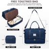 imageLOVEVOOK Travel Duffle BagWeekender Bags for Women with Shoe CompartmentCarry on Overnight Bag with Toiletry BagGym Duffel Bag with Wet Pocket Hospital Bags for Labor and DeliveryBluea