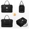 imageLOVEVOOK Travel Duffle BagWeekender Bags for Women with Shoe CompartmentCarry on Overnight Bag with Toiletry BagGym Duffel Bag with Wet Pocket Hospital Bags for Labor and DeliveryBlack