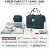 imageLOVEVOOK Travel Duffle BagWeekender Bags for Women with Shoe CompartmentCarry on Overnight Bag with Toiletry BagGym Duffel Bag with Wet Pocket Hospital Bags for Labor and DeliveryADark Greena