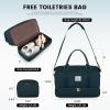 imageLOVEVOOK Travel Duffle BagWeekender Bags for Women with Shoe CompartmentCarry on Overnight Bag with Toiletry BagGym Duffel Bag with Wet Pocket Hospital Bags for Labor and DeliveryPeacock Blueb