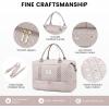 imageLOVEVOOK Travel Duffle BagWeekender Bags for Women with Shoe CompartmentCarry on Overnight Bag with Toiletry BagGym Duffel Bag with Wet Pocket Hospital Bags for Labor and DeliveryAntiquewhiteb