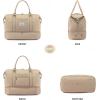 imageLOVEVOOK Travel Duffle BagWeekender Bags for Women with Shoe CompartmentCarry on Overnight Bag with Toiletry BagGym Duffel Bag with Wet Pocket Hospital Bags for Labor and DeliveryCoffee Brown