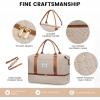 imageLOVEVOOK Travel Duffle BagWeekender Bags for Women with Shoe CompartmentCarry on Overnight Bag with Toiletry BagGym Duffel Bag with Wet Pocket Hospital Bags for Labor and DeliveryDark ApricotBrown
