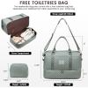 imageLOVEVOOK Travel Duffle BagWeekender Bags for Women with Shoe CompartmentCarry on Overnight Bag with Toiletry BagGym Duffel Bag with Wet Pocket Hospital Bags for Labor and DeliveryDark Gray Greend