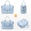 imageLOVEVOOK Travel Duffle BagWeekender Bags for Women with Shoe CompartmentCarry on Overnight Bag with Toiletry BagGym Duffel Bag with Wet Pocket Hospital Bags for Labor and DeliveryLight Blue