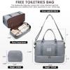 imageLOVEVOOK Travel Duffle BagWeekender Bags for Women with Shoe CompartmentCarry on Overnight Bag with Toiletry BagGym Duffel Bag with Wet Pocket Hospital Bags for Labor and DeliveryGreyc