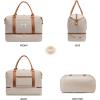 imageLOVEVOOK Travel Duffle BagWeekender Bags for Women with Shoe CompartmentCarry on Overnight Bag with Toiletry BagGym Duffel Bag with Wet Pocket Hospital Bags for Labor and DeliveryDark ApricotBrown