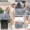 imageLOVEVOOK Travel Duffle BagWeekender Bags for Women with Shoe CompartmentCarry on Overnight Bag with Toiletry BagGym Duffel Bag with Wet Pocket Hospital Bags for Labor and DeliveryGreyc