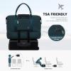 imageLOVEVOOK Travel Duffle BagWeekender Bags for Women with Shoe CompartmentCarry on Overnight Bag with Toiletry BagGym Duffel Bag with Wet Pocket Hospital Bags for Labor and DeliveryPeacock Blueb