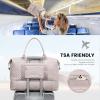 imageLOVEVOOK Travel Duffle BagWeekender Bags for Women with Shoe CompartmentCarry on Overnight Bag with Toiletry BagGym Duffel Bag with Wet Pocket Hospital Bags for Labor and DeliveryAntiquewhiteL