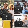 imageLOVEVOOK Travel Duffle BagWeekender Bags for Women with Shoe CompartmentCarry on Overnight Bag with Toiletry BagGym Duffel Bag with Wet Pocket Hospital Bags for Labor and DeliveryBlackb3pc