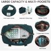 imageLOVEVOOK Travel Duffle BagWeekender Bags for Women with Shoe CompartmentCarry on Overnight Bag with Toiletry BagGym Duffel Bag with Wet Pocket Hospital Bags for Labor and DeliveryDark GreenL