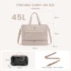 imageLOVEVOOK Weekender Bags for Women Travel Large Personal Item Travel Overnight Bag Carry on Duffle Bags with Shoe Compartment Toiletry Bag Wet Pocket for Airplane Hospital Labor DeliveryKhaki