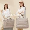 imageLOVEVOOK Weekender Bags for Women Travel Large Personal Item Travel Overnight Bag Carry on Duffle Bags with Shoe Compartment Toiletry Bag Wet Pocket for Airplane Hospital Labor DeliveryKhaki