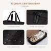 imageLOVEVOOK Weekender Bags for Women Travel Large Personal Item Travel Overnight Bag Carry on Duffle Bags with Shoe Compartment Toiletry Bag Wet Pocket for Airplane Hospital Labor DeliveryBlack