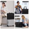 imageLOVEVOOK Weekender Bags for Women Travel Large Personal Item Travel Overnight Bag Carry on Duffle Bags with Shoe Compartment Toiletry Bag Wet Pocket for Airplane Hospital Labor DeliveryBlack