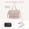 imageLOVEVOOK Weekender Bags for Women Travel Large Personal Item Travel Overnight Bag Carry on Duffle Bags with Shoe Compartment Toiletry Bag Wet Pocket for Airplane Hospital Labor DeliveryKhaki