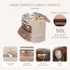 imageLOVEVOOK Weekender Bags for Women Travel Large Personal Item Travel Overnight Bag Carry on Duffle Bags with Shoe Compartment Toiletry Bag Wet Pocket for Airplane Hospital Labor DeliveryKhaki