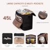 imageLOVEVOOK Weekender Bags for Women Travel Large Personal Item Travel Overnight Bag Carry on Duffle Bags with Shoe Compartment Toiletry Bag Wet Pocket for Airplane Hospital Labor DeliveryBlack
