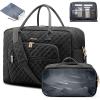 imageLOVEVOOK Travel Duffle Bag Weekender Bag for Women with Toiletry Bag Carry on Overnight Bag with Laptop Compartment Yoga Gym Bag with Wet Pocket Shoe Bag Hospital Bag for Labor and DeliveryBlackmedium