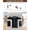 imageLOVEVOOK Carry on Travel Backpack 40L Waterproof Large 17inch Laptop Luggage Daypack as Personal Item Flight Approved Business Weekender Overnight with 3 Packing Cubes Light grayPinkBlackblack
