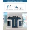 imageLOVEVOOK Carry on Travel Backpack 40L Waterproof Large 17inch Laptop Luggage Daypack as Personal Item Flight Approved Business Weekender Overnight with 3 Packing Cubes Light grayPinkDark Blue Greenblack