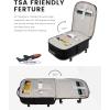 imageLOVEVOOK Carry on Travel Backpack 40L Waterproof Large 17inch Laptop Luggage Daypack as Personal Item Flight Approved Business Weekender Overnight with 3 Packing Cubes Light grayPinkBlackgrey