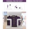 imageLOVEVOOK Carry on Travel Backpack 40L Waterproof Large 17inch Laptop Luggage Daypack as Personal Item Flight Approved Business Weekender Overnight with 3 Packing Cubes Light grayPinkDark Purpleblack2