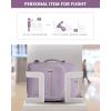 imageLOVEVOOK Carry on Travel Backpack 40L Waterproof Large 17inch Laptop Luggage Daypack as Personal Item Flight Approved Business Weekender Overnight with 3 Packing Cubes Light grayPinkLight Purple