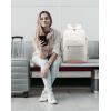 imageLOVEVOOK Carry on Travel Backpack 40L Waterproof Large 17inch Laptop Luggage Daypack as Personal Item Flight Approved Business Weekender Overnight with 3 Packing Cubes Light grayPinkAlight Graypink