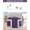 imageLOVEVOOK Carry on Travel Backpack 40L Waterproof Large 17inch Laptop Luggage Daypack as Personal Item Flight Approved Business Weekender Overnight with 3 Packing Cubes Light grayPinkDark Purple
