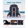 imageLOVEVOOK Carry on Travel Backpack 40L Waterproof Large 17inch Laptop Luggage Daypack as Personal Item Flight Approved Business Weekender Overnight with 3 Packing Cubes Light grayPinkDark Bluebrown