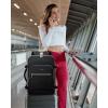 imageLOVEVOOK Carry on Travel Backpack 40L Waterproof Large 17inch Laptop Luggage Daypack as Personal Item Flight Approved Business Weekender Overnight with 3 Packing Cubes Light grayPinkBlackblack