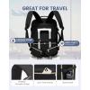 imageLOVEVOOK Carry on Travel Backpack 40L Waterproof Large 17inch Laptop Luggage Daypack as Personal Item Flight Approved Business Weekender Overnight with 3 Packing Cubes Light grayPinkBlackgrey