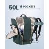 imageLOVEVOOK Carry on Travel Backpack 40L Waterproof Large 17inch Laptop Luggage Daypack as Personal Item Flight Approved Business Weekender Overnight with 3 Packing Cubes Light grayPinkDark Greenblack2