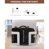 imageLOVEVOOK Carry on Travel Backpack 40L Waterproof Large 17inch Laptop Luggage Daypack as Personal Item Flight Approved Business Weekender Overnight with 3 Packing Cubes Light grayPinkBlackleopard Print