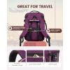 imageLOVEVOOK Carry on Travel Backpack 40L Waterproof Large 17inch Laptop Luggage Daypack as Personal Item Flight Approved Business Weekender Overnight with 3 Packing Cubes Light grayPinkDark Purpleblack1