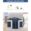 imageLOVEVOOK Carry on Travel Backpack 40L Waterproof Large 17inch Laptop Luggage Daypack as Personal Item Flight Approved Business Weekender Overnight with 3 Packing Cubes Light grayPinkBlue Greenblack