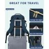 imageLOVEVOOK Carry on Travel Backpack 40L Waterproof Large 17inch Laptop Luggage Daypack as Personal Item Flight Approved Business Weekender Overnight with 3 Packing Cubes Light grayPinkDark Blue Greenblack