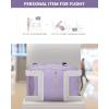 imageLOVEVOOK Carry on Travel Backpack 40L Waterproof Large 17inch Laptop Luggage Daypack as Personal Item Flight Approved Business Weekender Overnight with 3 Packing Cubes Light grayPinkTaro Purple