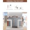 imageLOVEVOOK Carry on Travel Backpack 40L Waterproof Large 17inch Laptop Luggage Daypack as Personal Item Flight Approved Business Weekender Overnight with 3 Packing Cubes Light grayPinkGreybrown