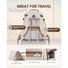 imageLOVEVOOK Carry on Travel Backpack 40L Waterproof Large 17inch Laptop Luggage Daypack as Personal Item Flight Approved Business Weekender Overnight with 3 Packing Cubes Light grayPinkPrimarycoffee